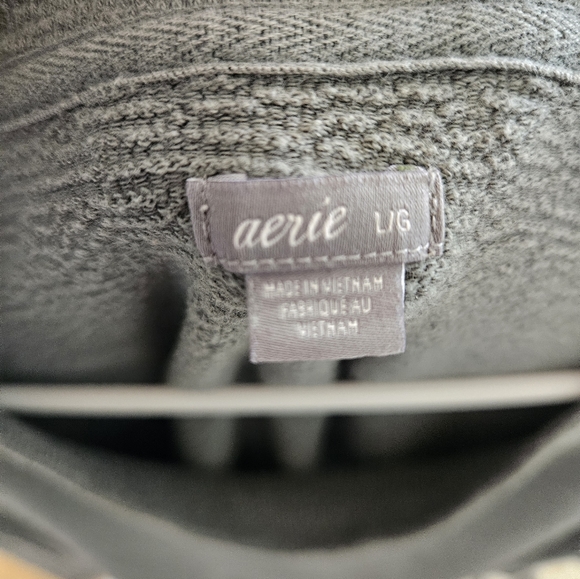 Aerie blue/green oversized sweater. Size large - Picture 2 of 3